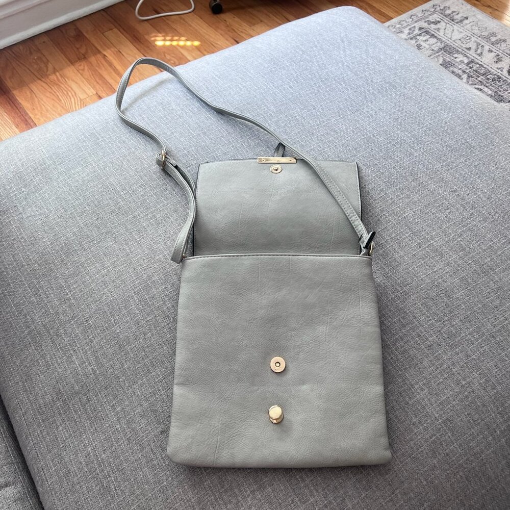 Square Faux-Leather Purse